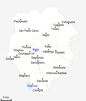 mappa provincia di Biella
