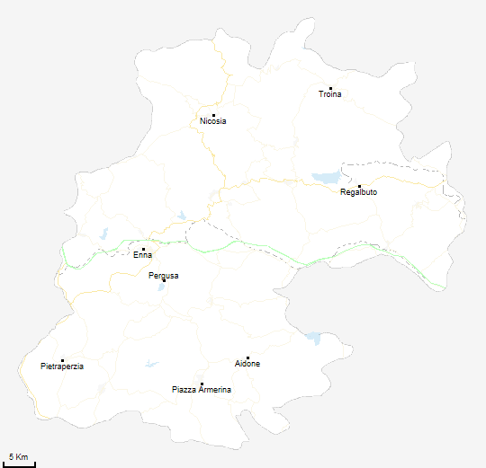 mappa provincia di Enna
