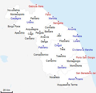 map region Marche