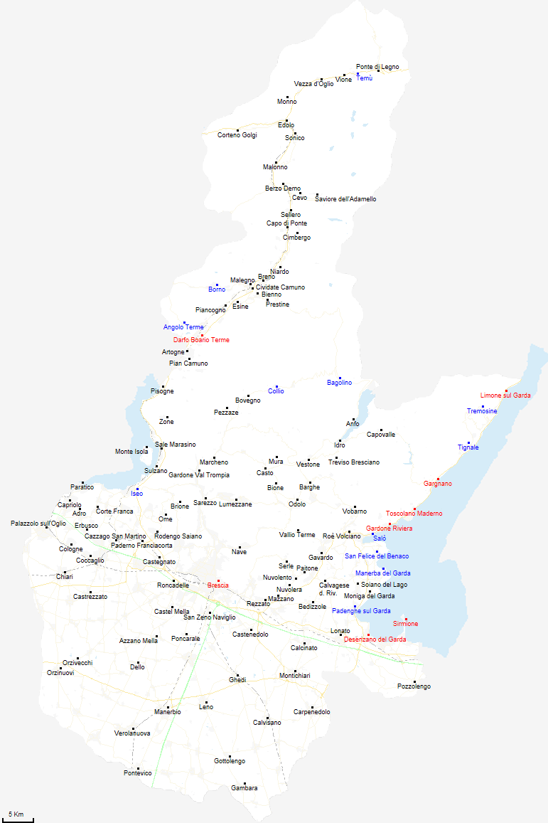 map province of Brescia
