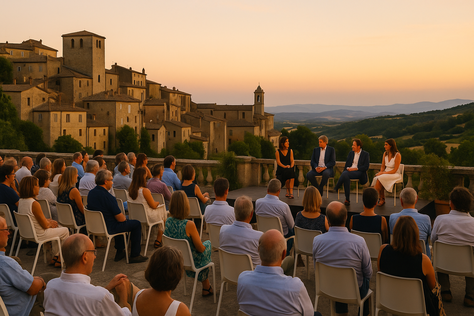 San Casciano dei Bagni celebra 10 anni di 'La Terrazza': il borgo delle statue in bronzo tra cultura e turismo