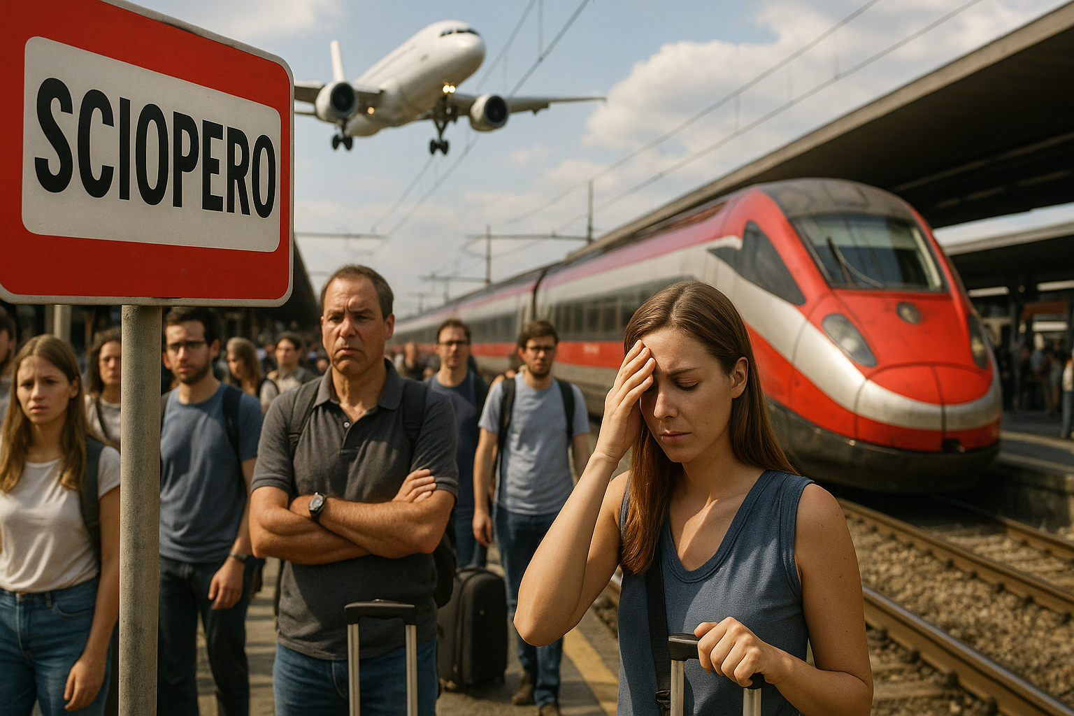 Scioperi e ritardi: la settimana da incubo del 5-10 luglio 2026 per chi viaggia in Italia