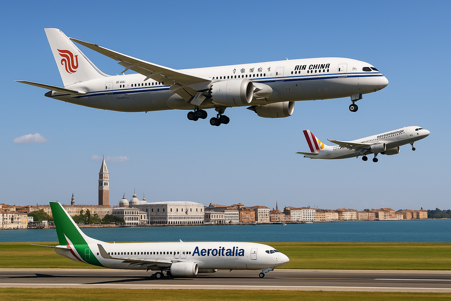Nuove rotte estive 2026: Air China Venezia-Pechino, Aeroitalia Sardegna, Iberojet Madrid-El Salvador
