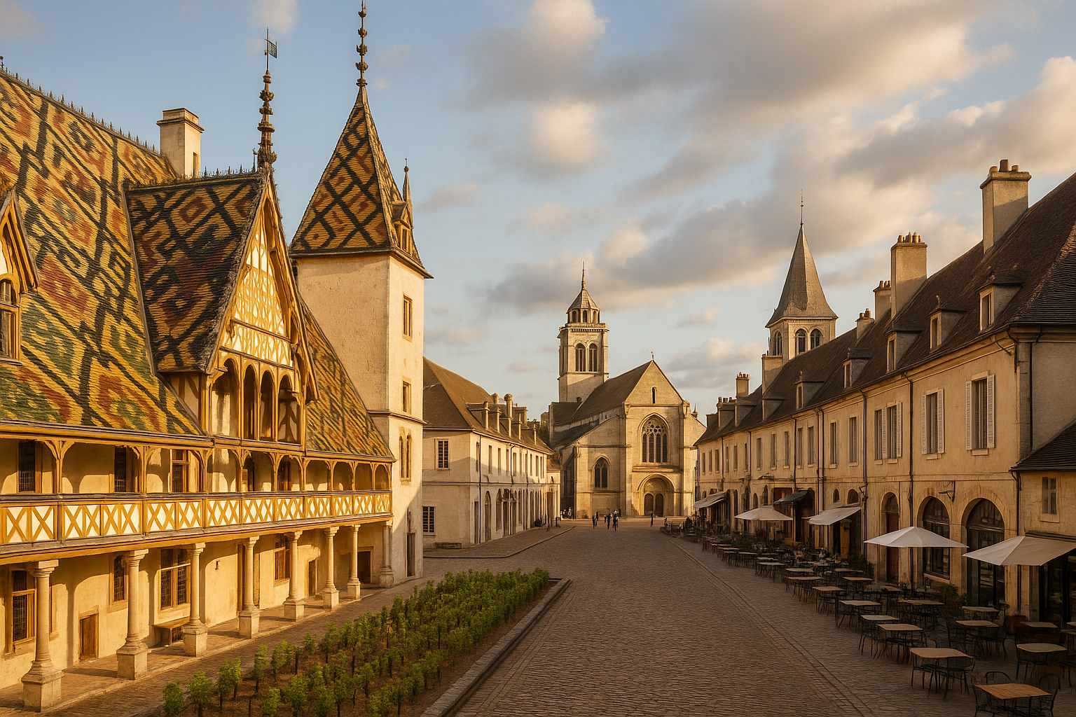 Beaune, la Disneyland medievale della Borgogna con tetti colorati e vigneti a ogni angolo