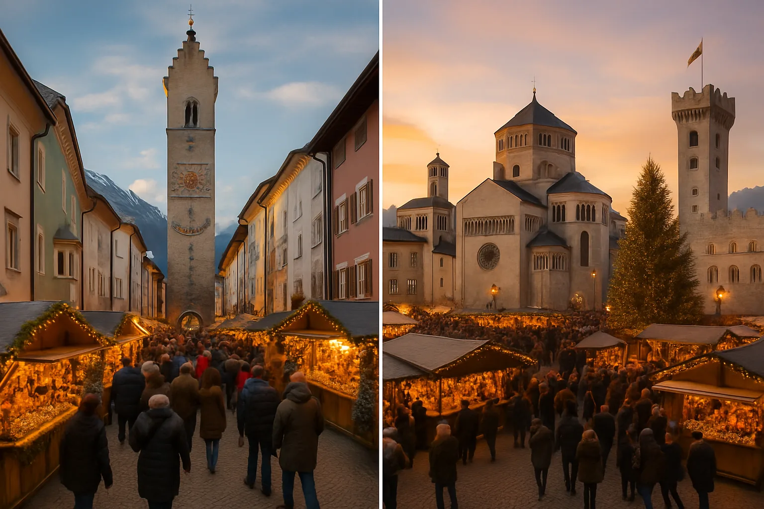 Mercatini di Natale: Vipiteno e Trento a confronto