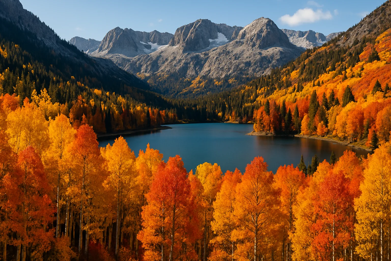 Foliage in California: i colori dell'autunno a Mammoth Lakes da fine settembre