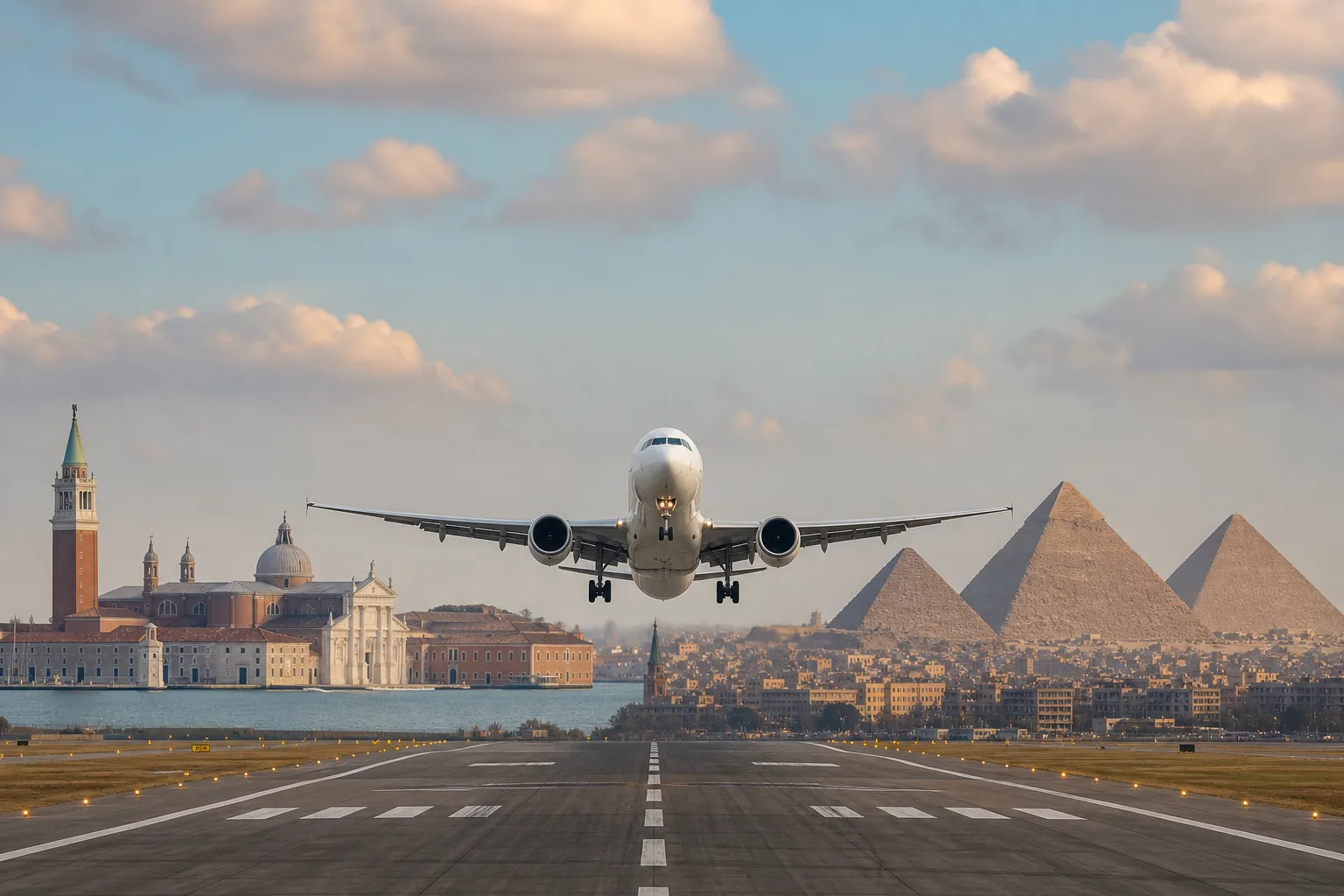 Egyptair potenzia Venezia: tre voli settimanali per Il Cairo e 20mila posti in inverno