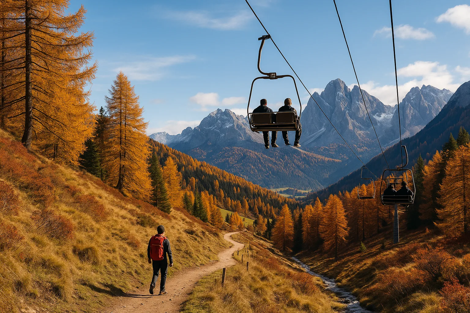 Alto Adige in autunno: 70 km di sentieri e la seggiovia del brivido tra le Dolomiti